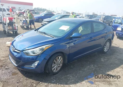 2016 Hyundai Elantra Se z USA, uszkodzony, nr VIN 5NPDH4AE6GH673366